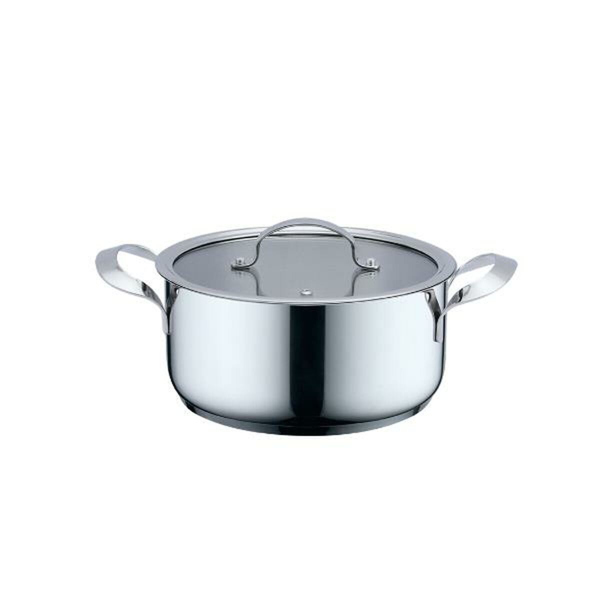 Casseruola con coperchio Haeger Grigio Ø 18 cm