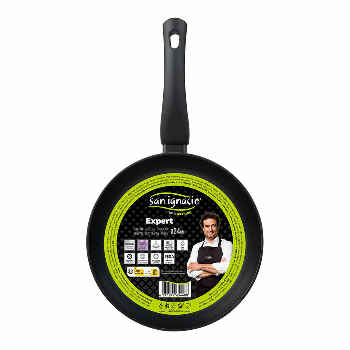 Padella San Ignacio Expert SG-6236 Nero Alluminio Forgiato Ø 24 cm