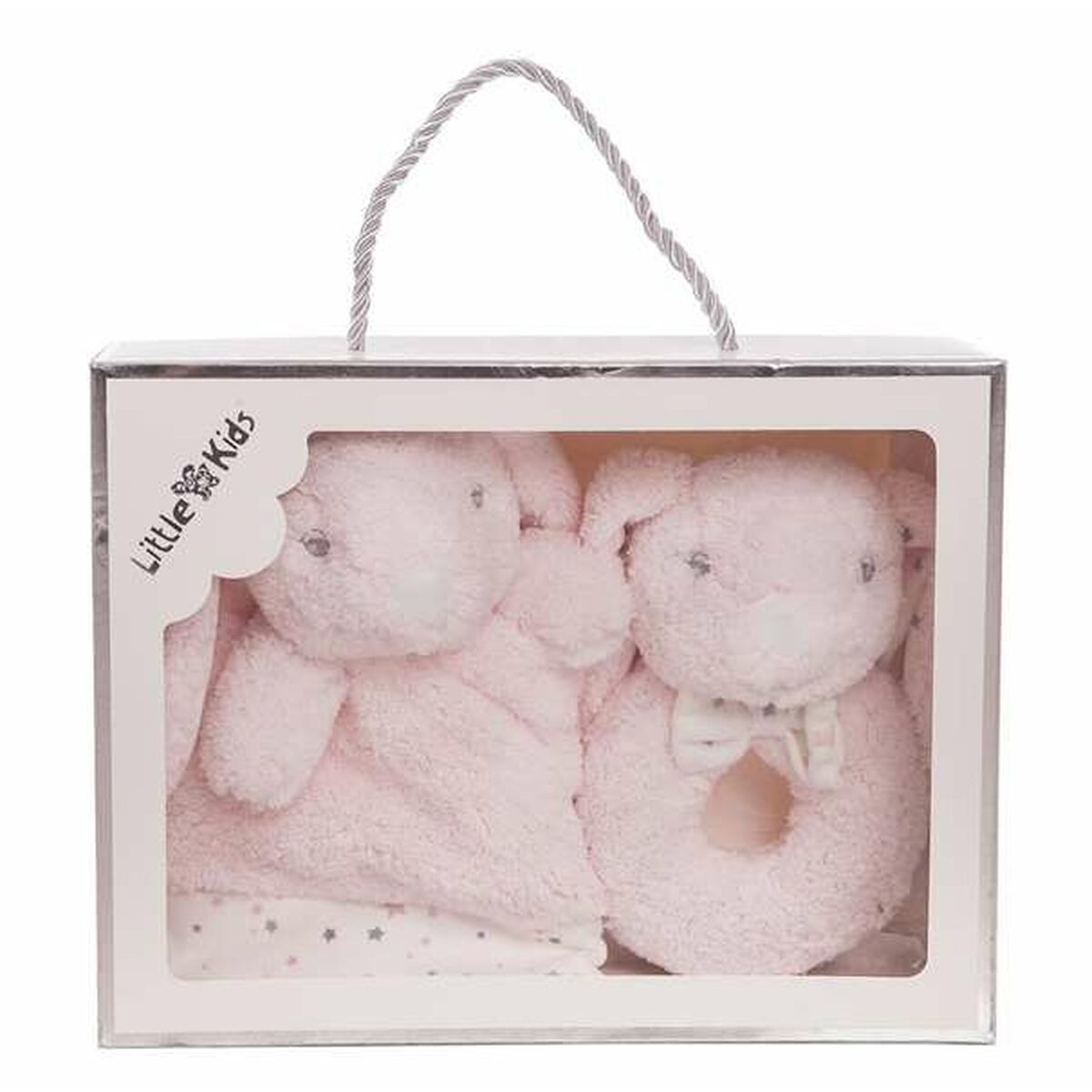 DouDou Rosa Coniglio Sonaglio 30 x 30 cm