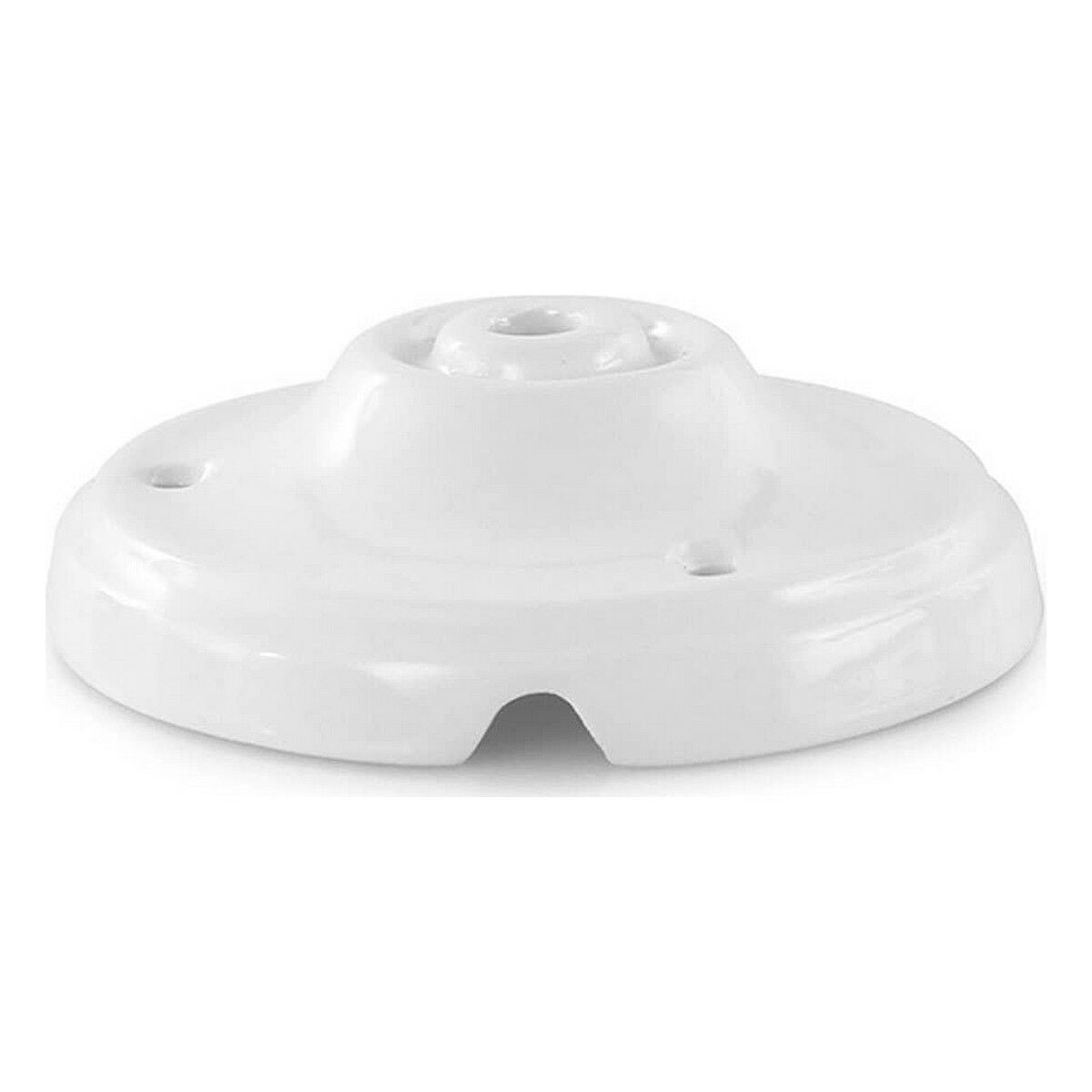 Rosone EDM Vintage Porcellana Dorato Bianco 100 mm