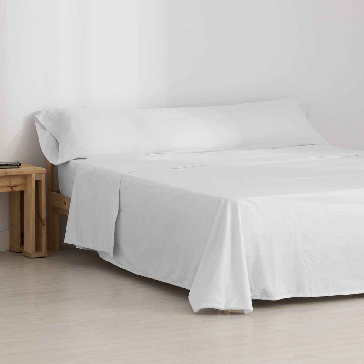 Set di Lenzuola Terracota Bianco Singolo 160 x 270 cm 160 x 200 cm