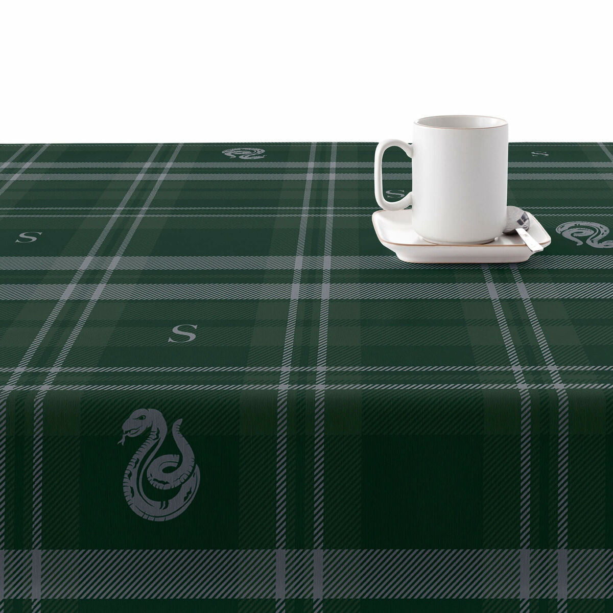 Tovaglia in resina antimacchia Harry Potter Slytherin 140 x 140 cm