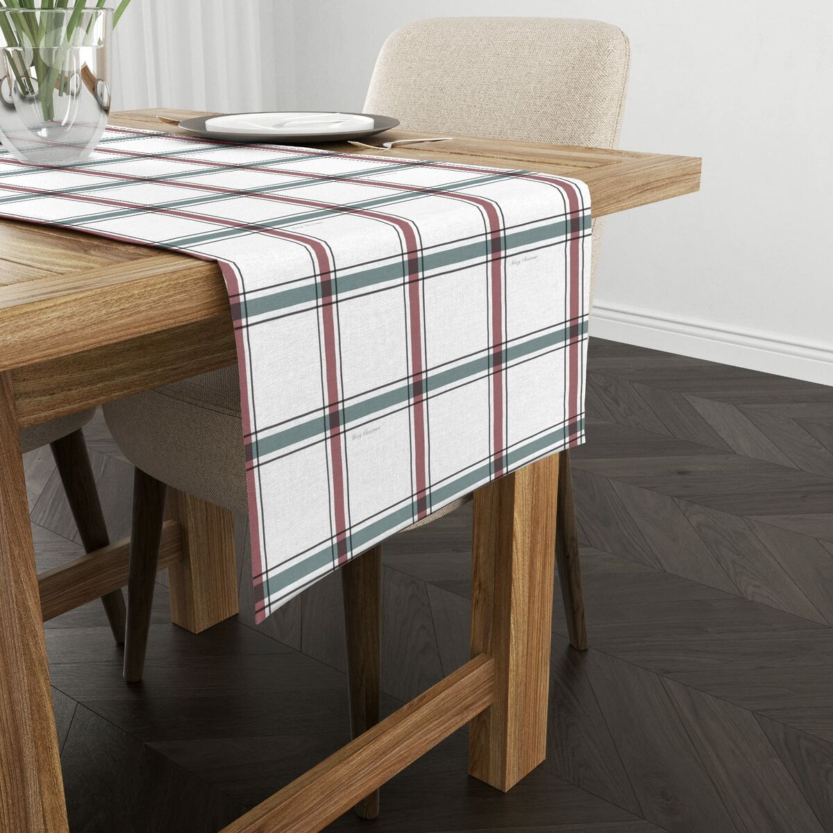 Runner da Tavolo Muaré terciopelo Elegant Christmas 4 Multicolore 50 x 145 cm Natale