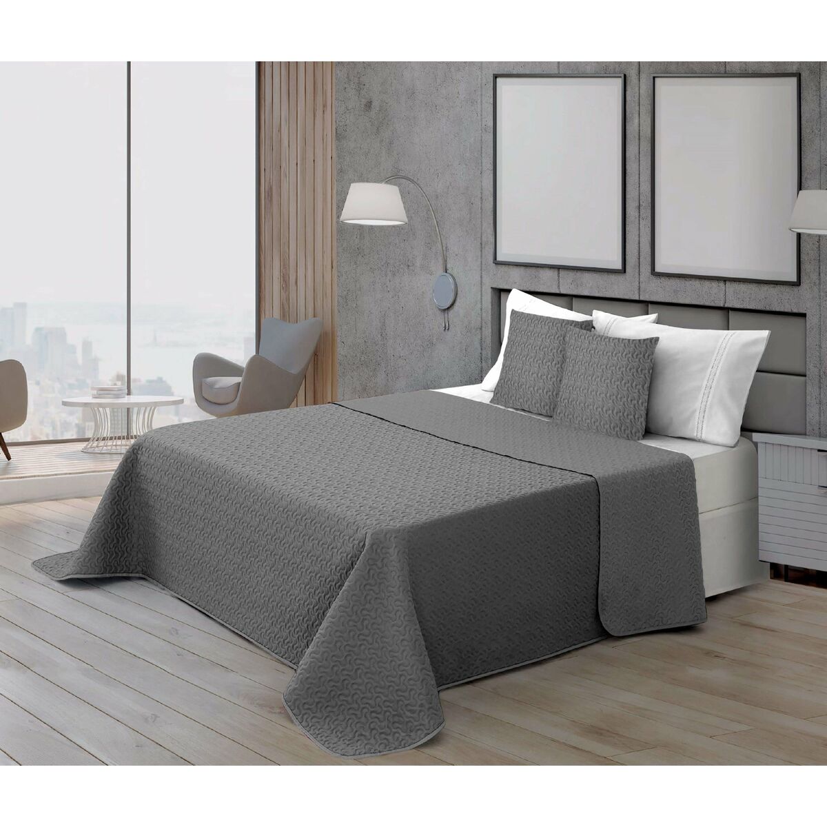 Trapunta Ripshop Acciaio 250 x 3 x 270 cm