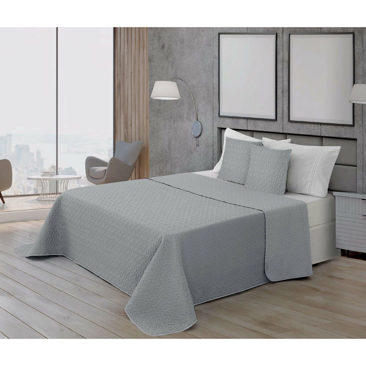 Trapunta Ripshop Argentato 250 x 3 x 270 cm