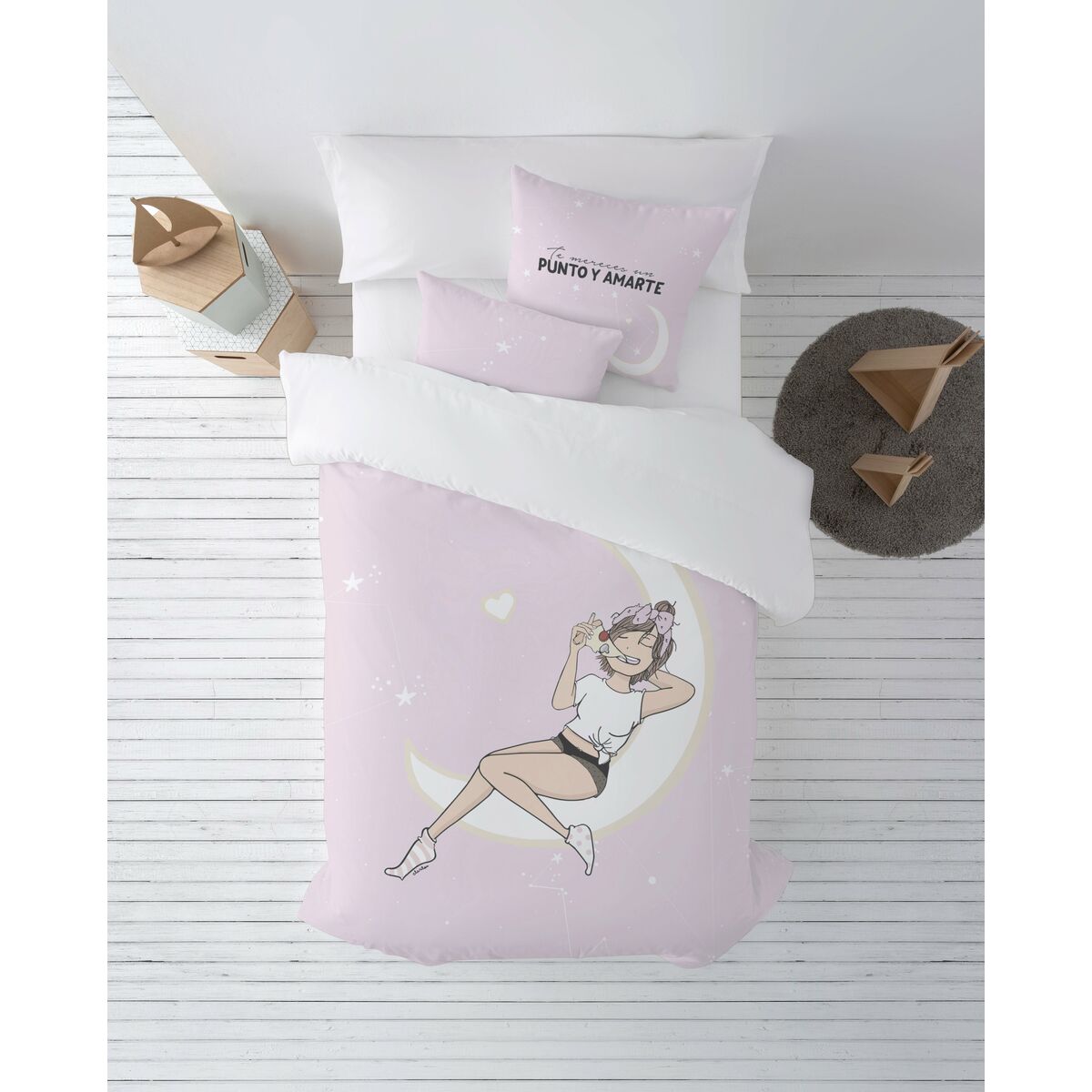 Copripiumino Kids&Cotton Luna Multicolore 220 x 220 cm