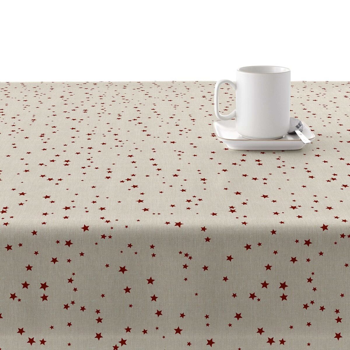 Tovaglia in resina antimacchia Mauré Merry Christmas 140 x 140 cm