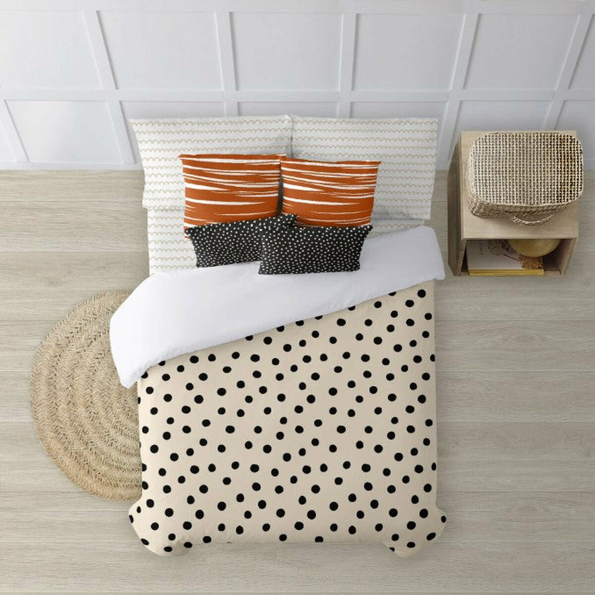 Copripiumino Ripshop Vitoria Beige 140 x 200 cm Collo di bottiglia