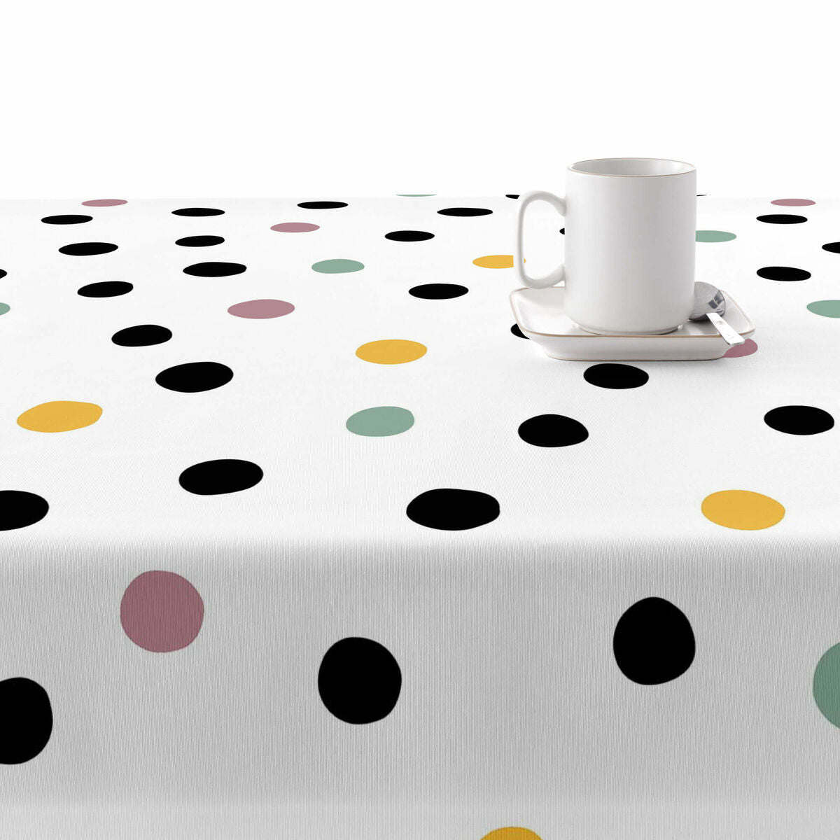 Tovaglia antimacchia Belum Bianco 180 x 200 cm Pois XL