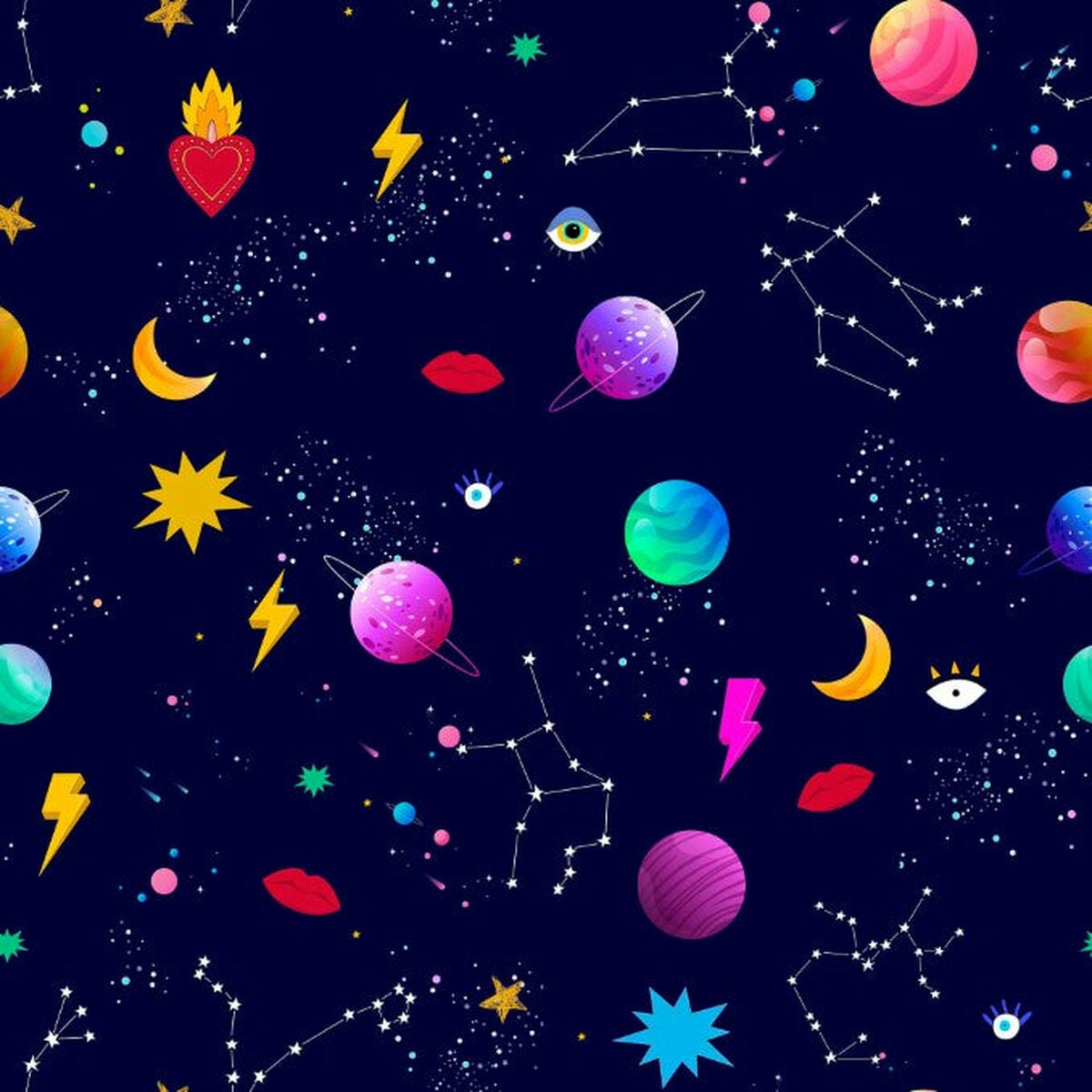 Copripiumino Decolores Cosmos Multicolore 240 x 220 cm