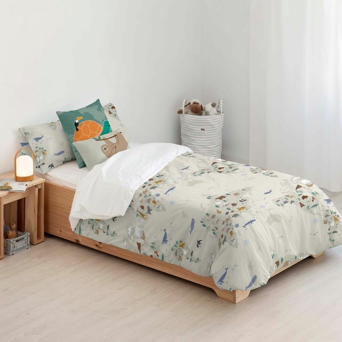 Copripiumino Kids&Cotton Maui Small Beige 180 x 240 cm