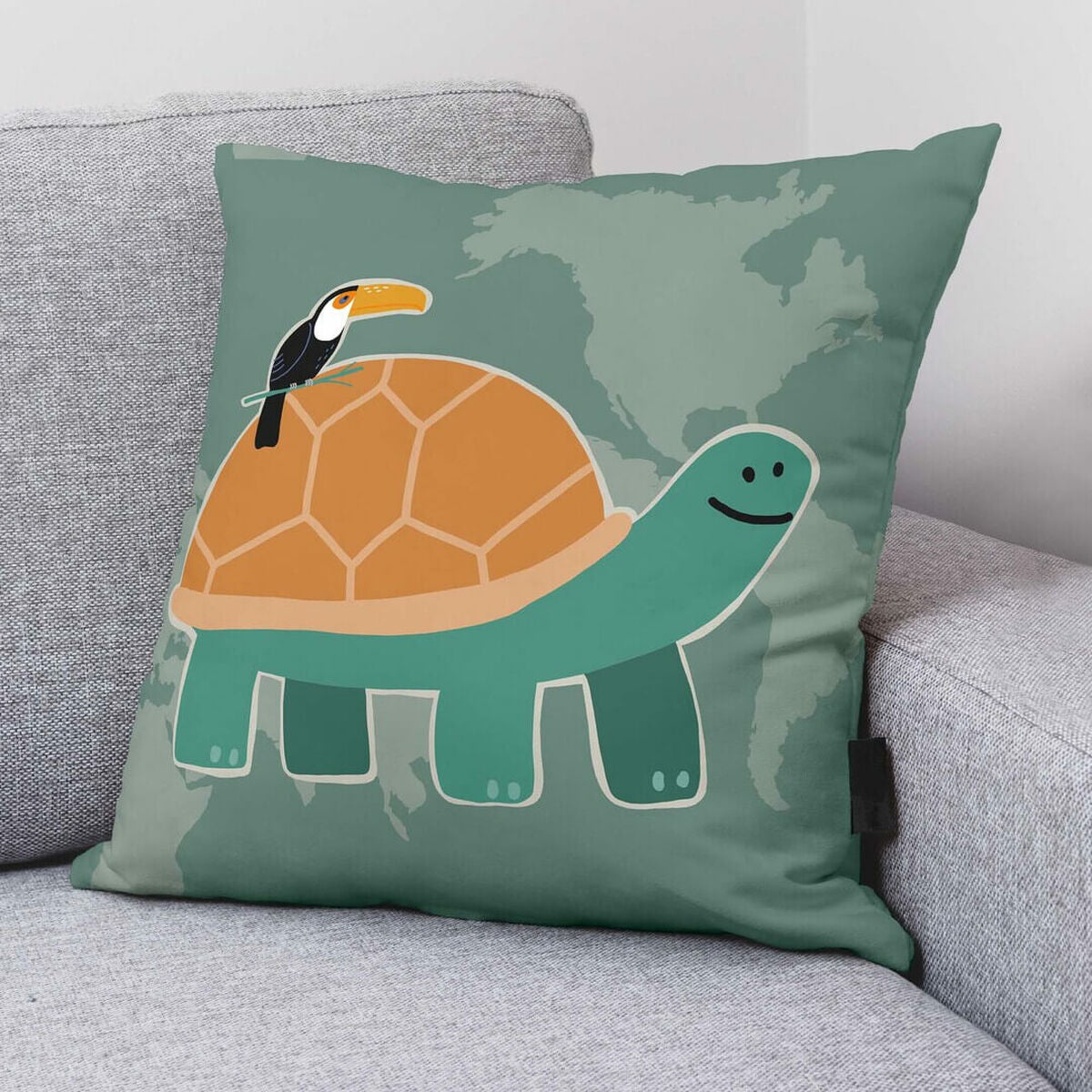 Fodera per cuscino Kids&Cotton Maui A Bianco 50 x 50 cm