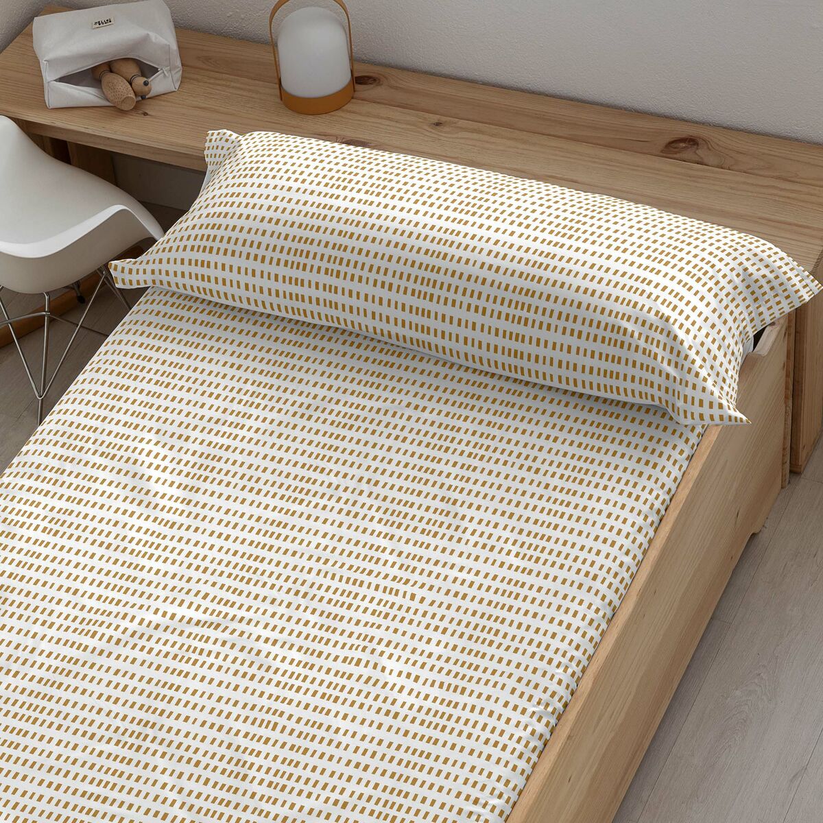 Lenzuolo con angoli aderenti Kids&Cotton Huali Bordeaux 60x120cm