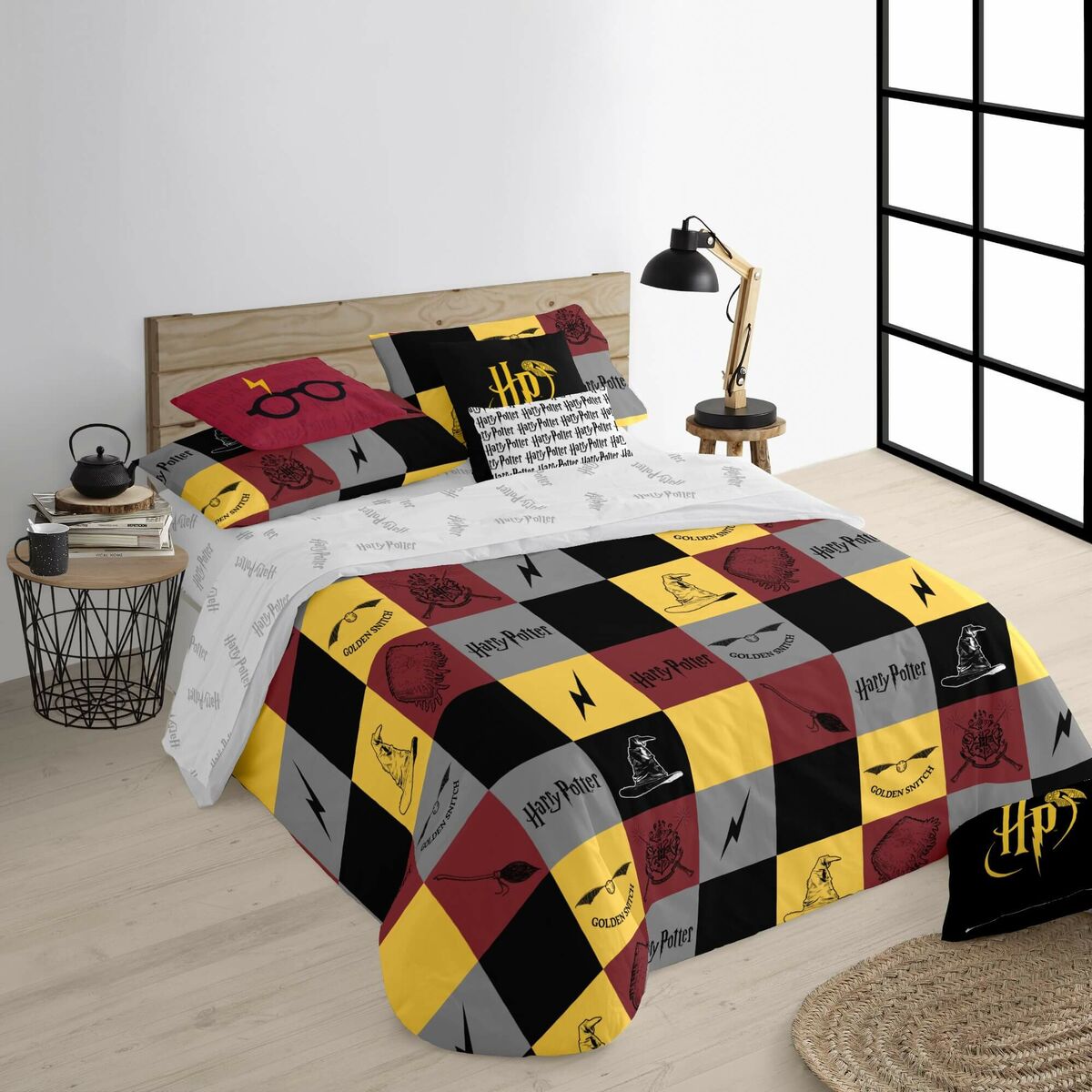 Copripiumino Harry Potter Hogwarts 220 x 220 cm Ala francese