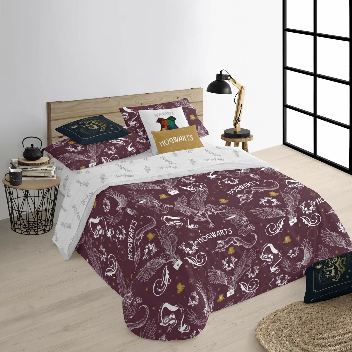 Copripiumino Harry Potter Creatures 220 x 220 cm Ala francese