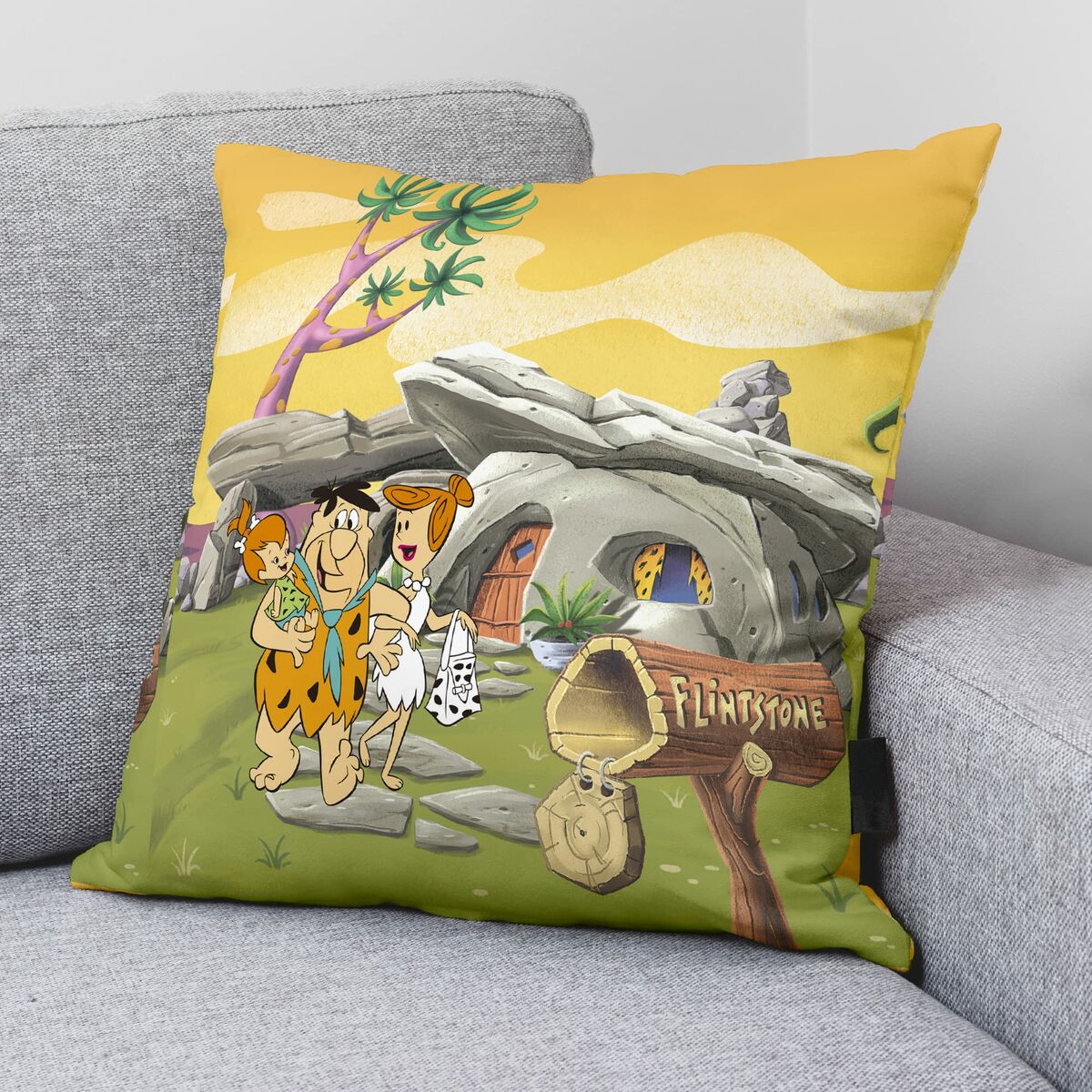 Fodera per cuscino The Flintstones 45 x 45 cm