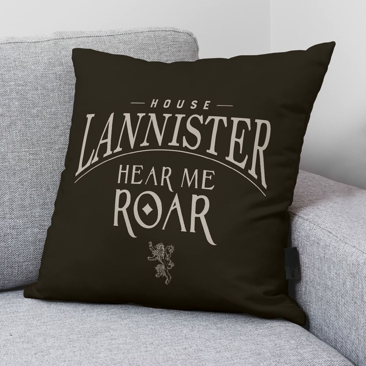 Fodera per cuscino Game of Thrones Lannister A Nero 45 x 45 cm