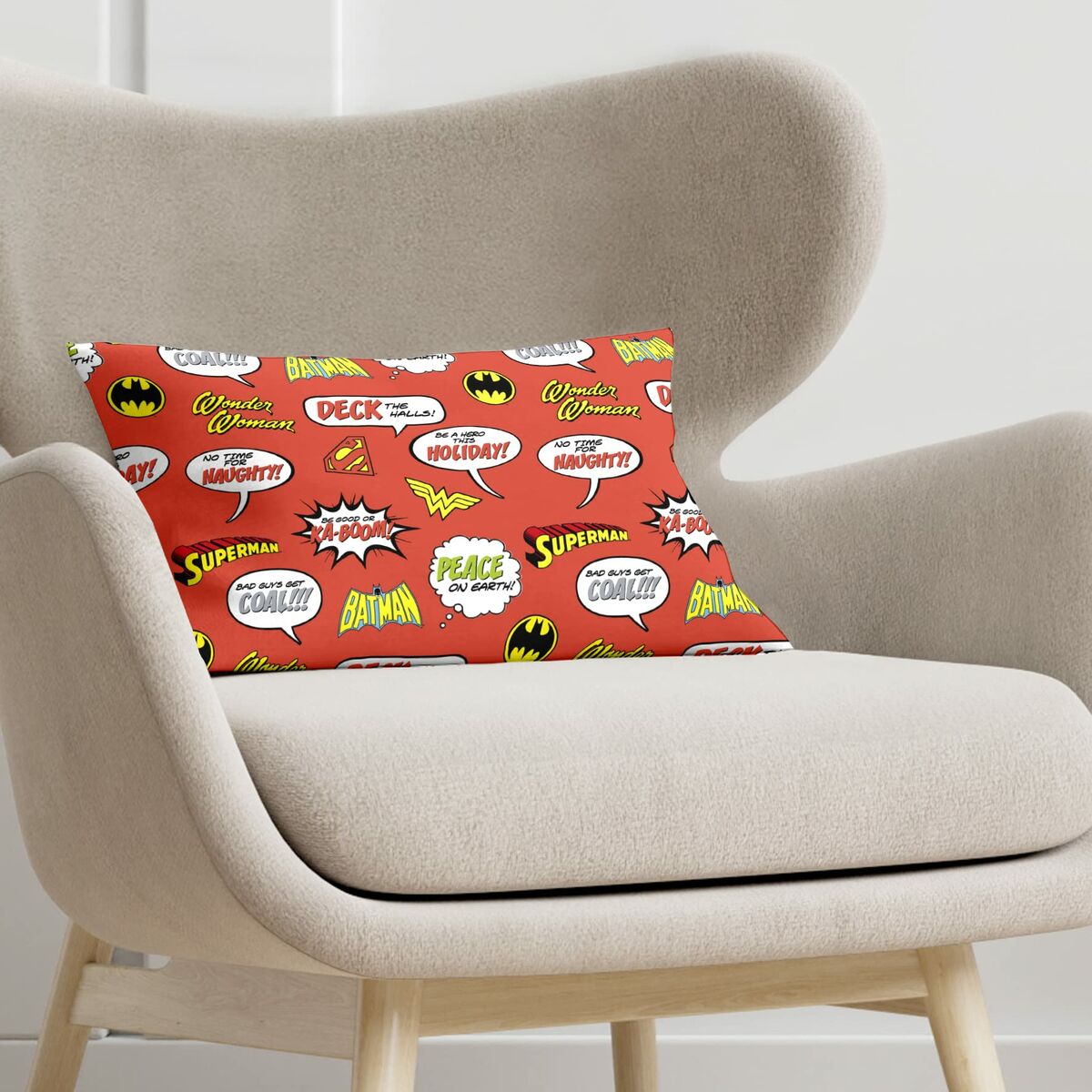 Fodera per cuscino Justice League Vintage Superheroe C 30 x 50 cm