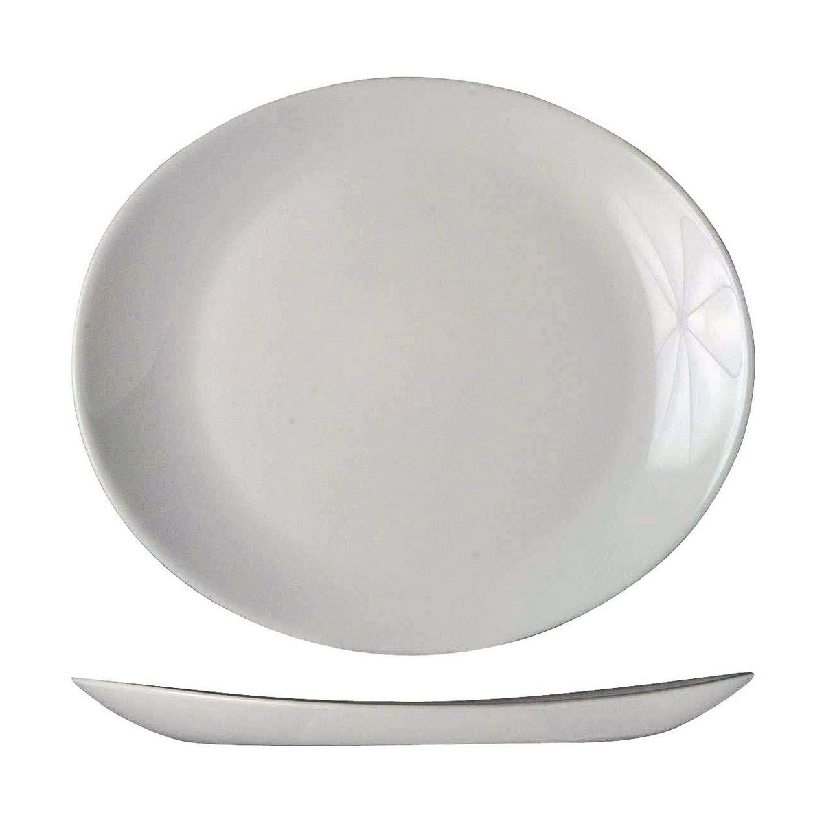Piatto Piano Arcoroc Bianco Vetro