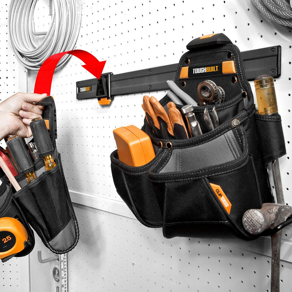 Contenitore per Sistemare gli Attrezzi Toughbuilt tb-53 Acciaio 60 cm