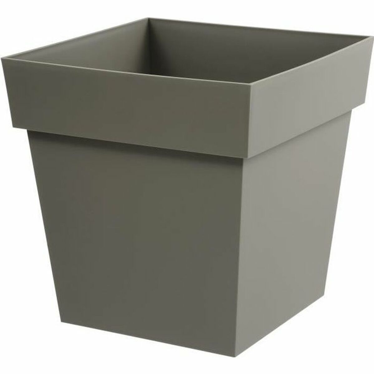 Vaso EDA Tuscan 39 x 39 x 39 cm Taupé Quadrato polipropilene