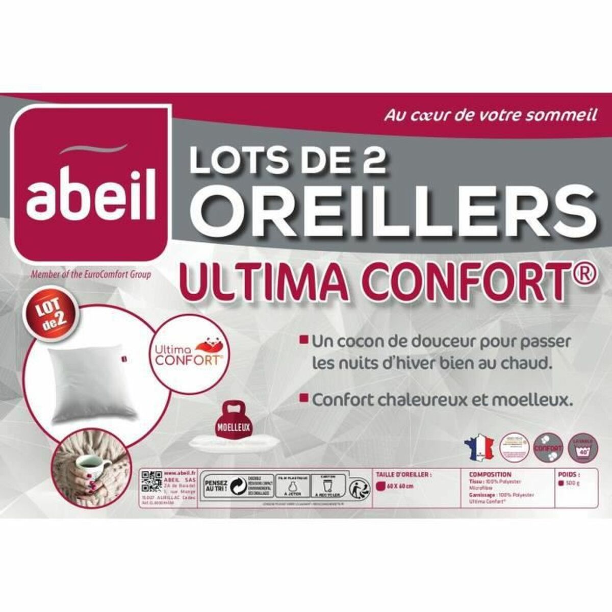 Cuscino Abeil 60 x 60 cm (2 Unità)