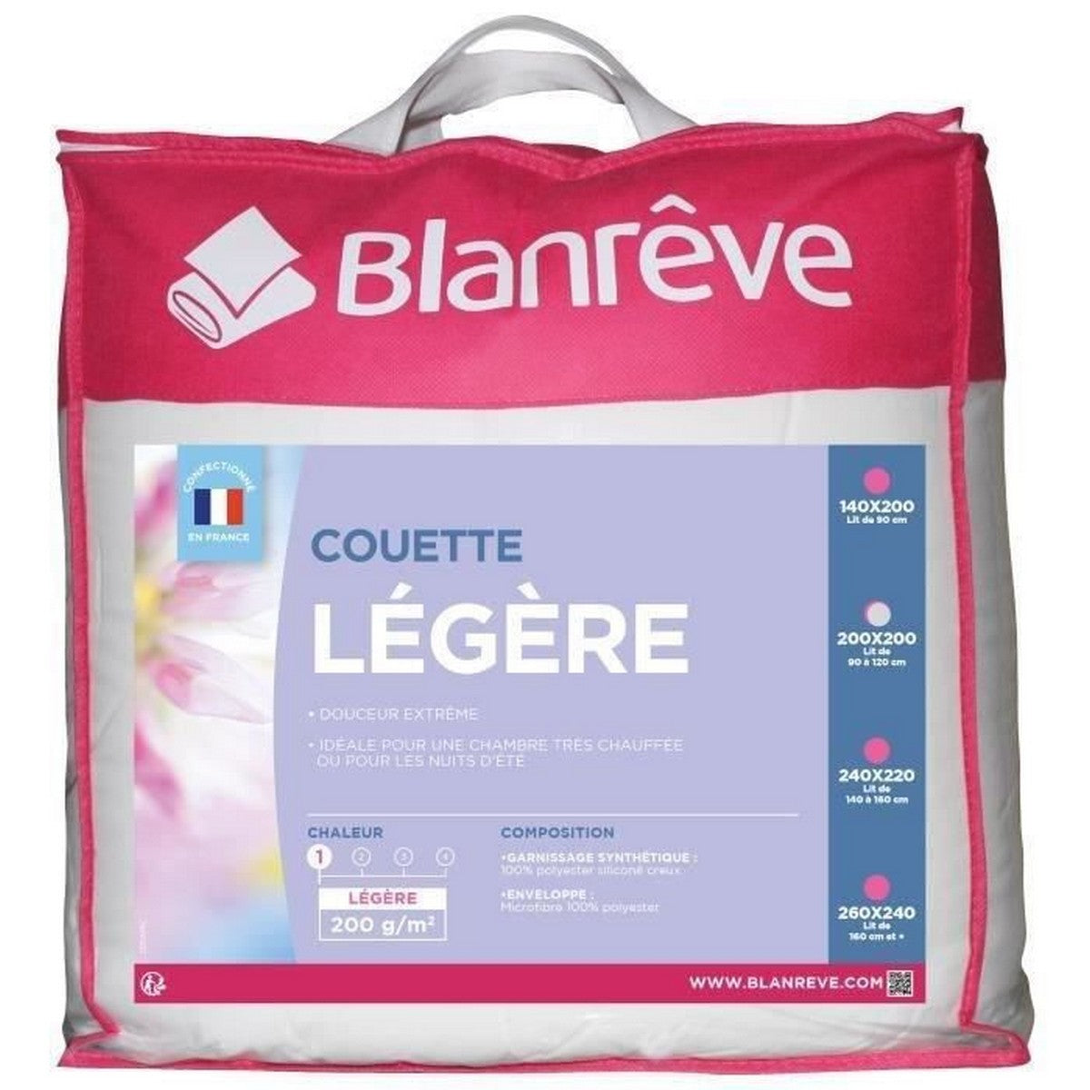 Piumino Blanreve Microfibra Leggero Bianco (200 x 200 cm)