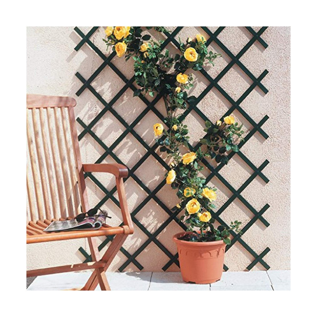 Lattice Nortene Trelliflex 1 x 2 m Verde PVC