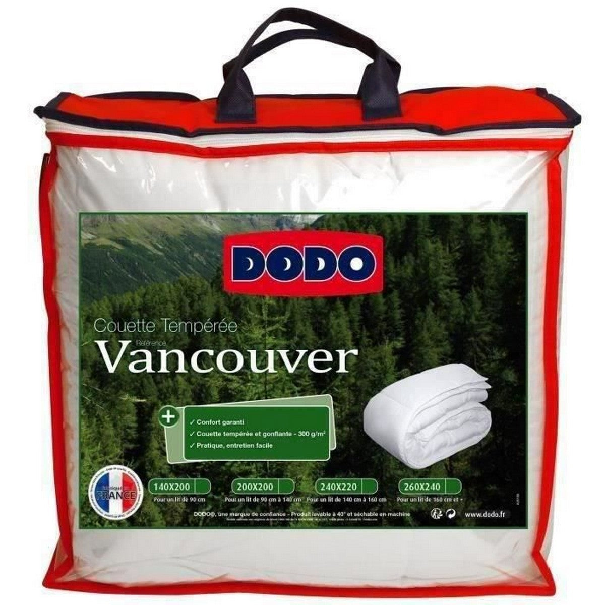 Piumino Letto DODO Vancouver Bianco (200 x 200 cm)