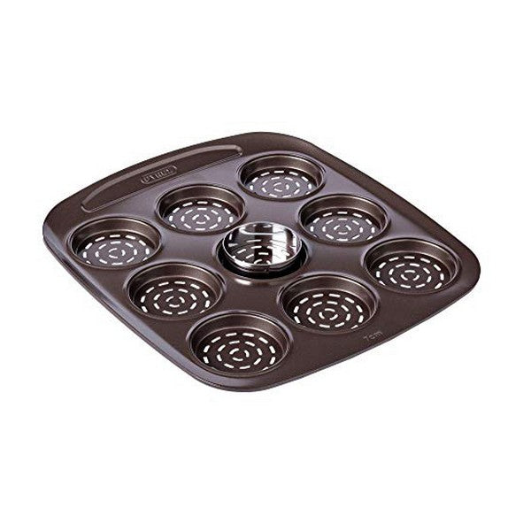 Vassoio da Forno Pizza Mini Pyrex Asimetria acciaio galvanizzato (9 Compartimenti) (16 x 16 cm)