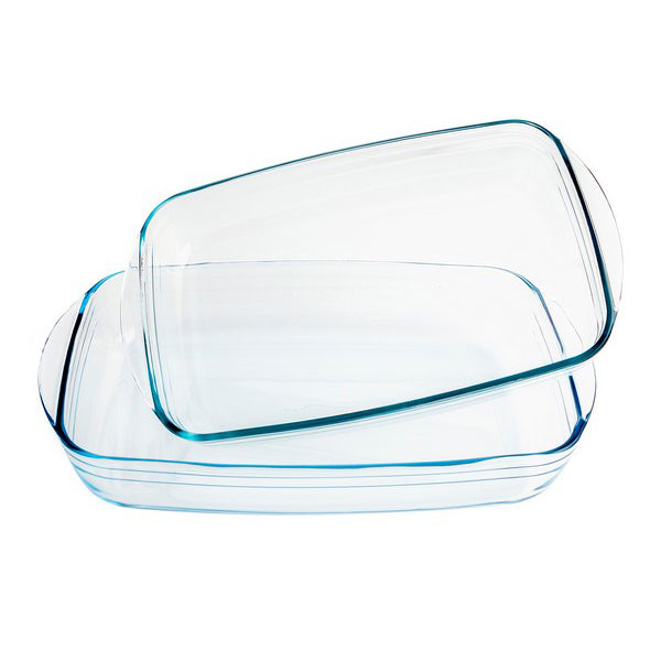 Set di Teglie da Forno Ô Cuisine Vetro borosilicato (2 pezzi)
