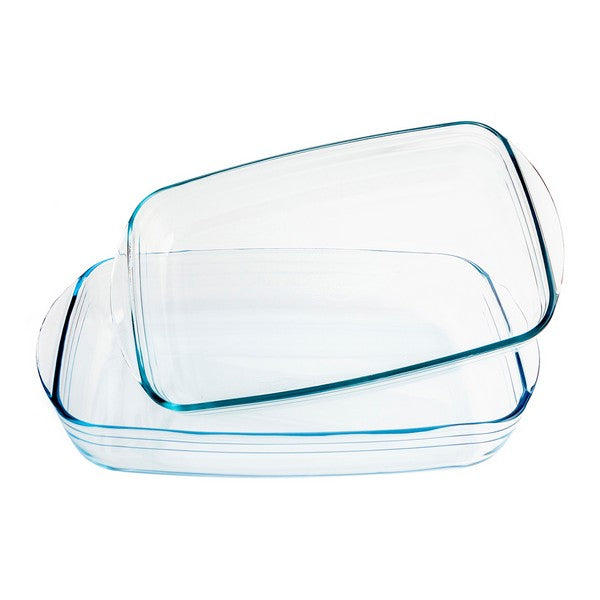 Set di Teglie da Forno Pyrex Classic Trasparente Vetro Borosilicato (2 pezzi)