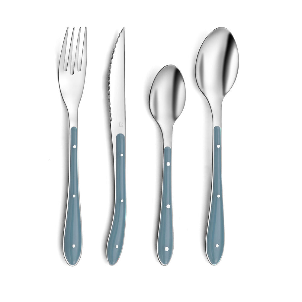 Posate Amefa Bistro Azzurro Metallo (24 pezzi)
