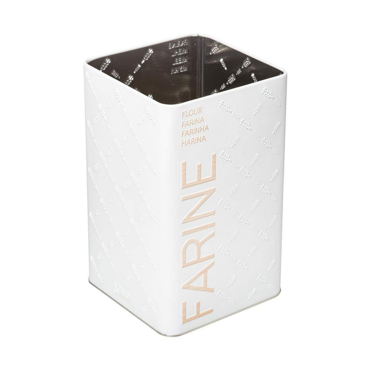 Scatola Multiuso Nature Scandi Metallo Bianco 1 Kg