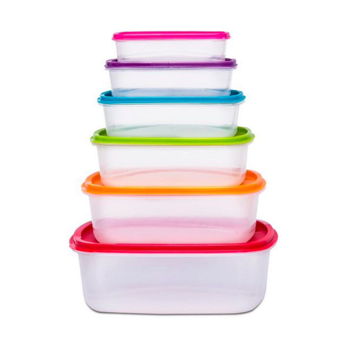 Set di 6 scatole porta pranzo 5five polipropilene