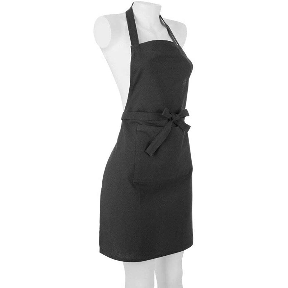 Grembiule con Tasca Atmosphera Nero Cotone (60 x 80 cm)