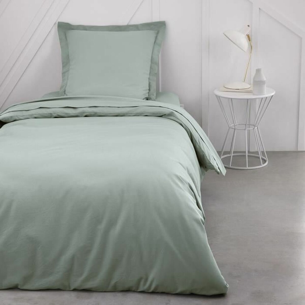 Lenzuolo con angoli aderenti TODAY Essential 90 x 190 cm Verde Chiaro