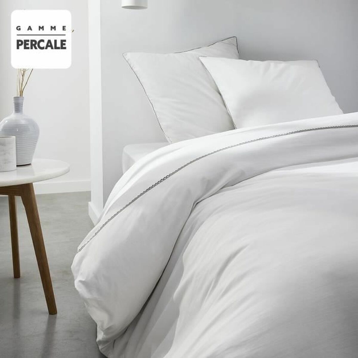 Copripiumino TODAY Percale Bianco Macramé 240 x 260 cm