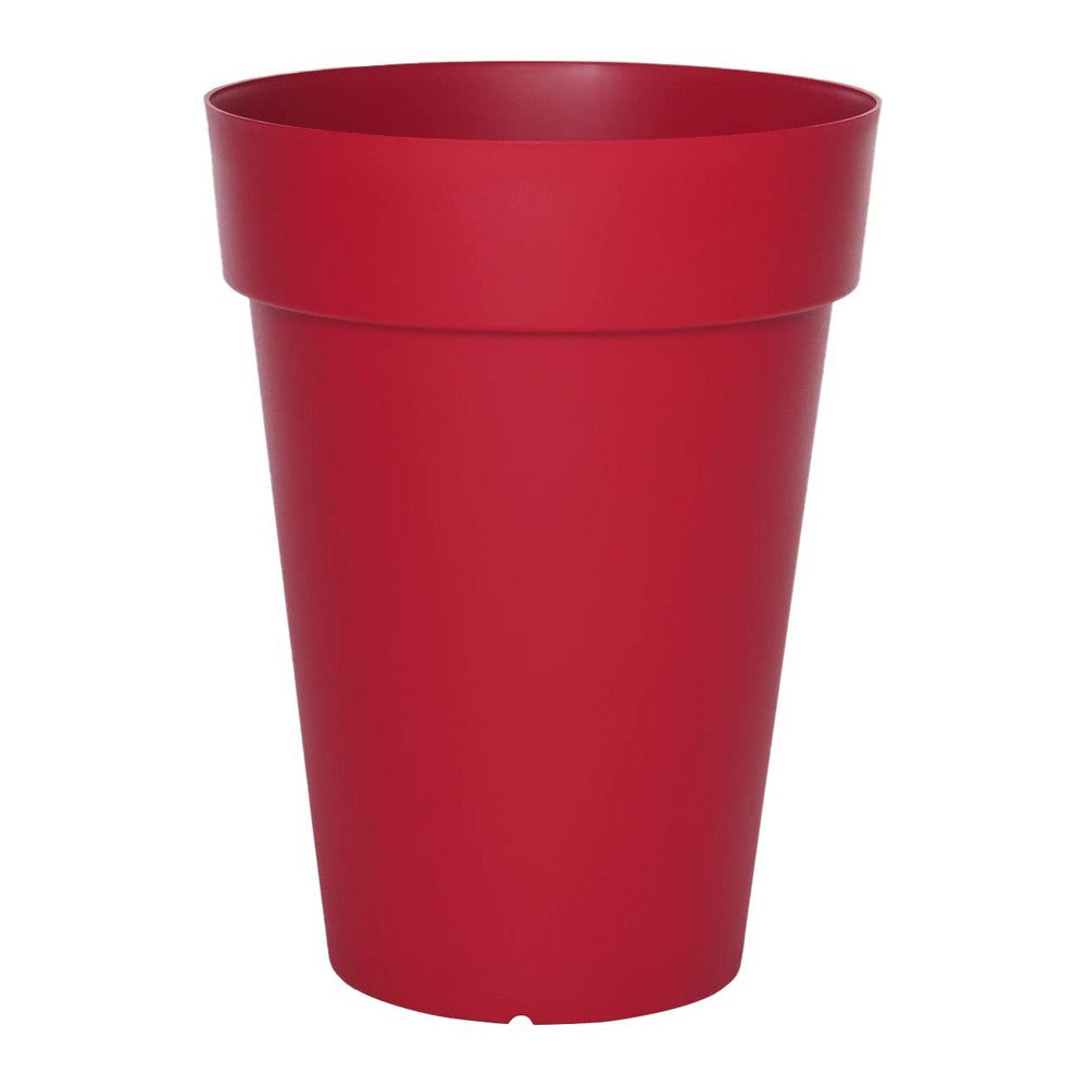 Vaso Riviera 415356 Rotondo Rosso Plastica