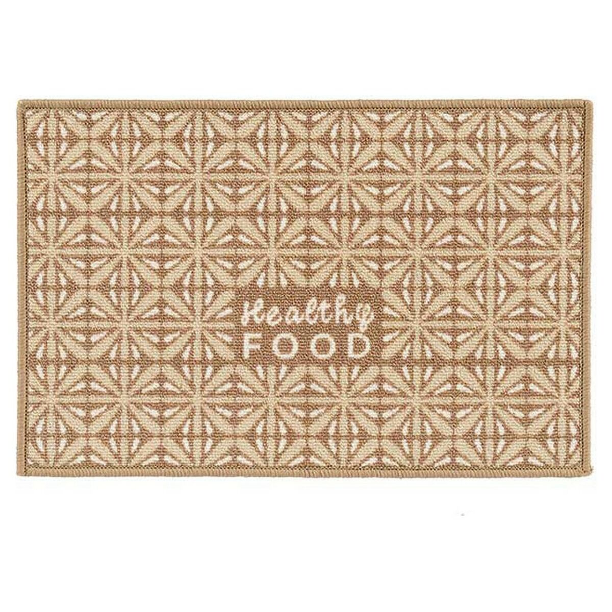 Tappeto Healthy Food 40 x 1 x 60 cm Beige Poliammide Lattice (24 Unità)