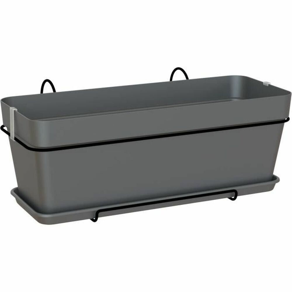Balconiera con Piatto Artevasi Capri v2 Plastica Per appendere sul balcone 50,2 x 28,5 x 20,7 cm Antracite