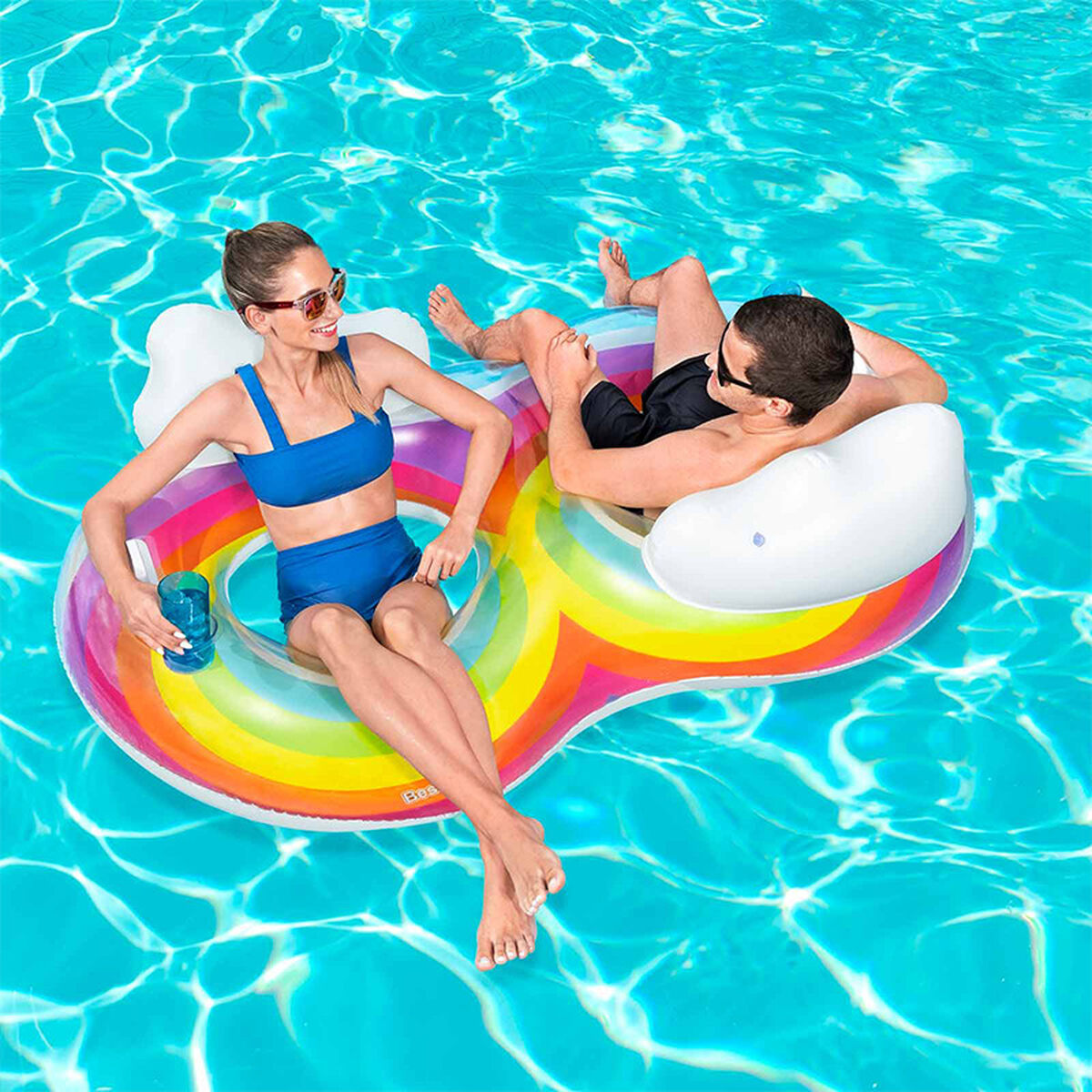 Ruota Gonfiabile Bestway 186 x 116 cm Arcobaleno