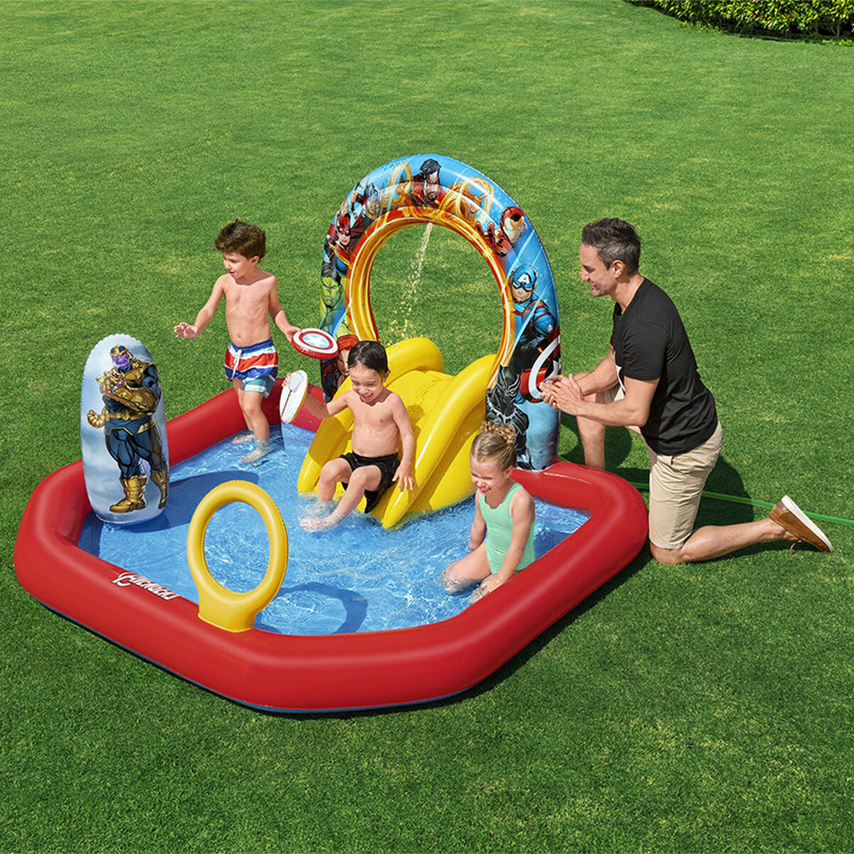 Piscina per bambini Bestway The Avengers Parco giochi 211 x 198 x 125 cm