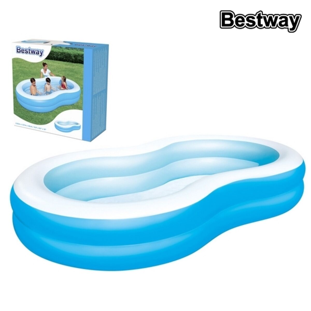 Piscina Gonfiabile per Bambini Bestway 262 x 157 x 46 cm