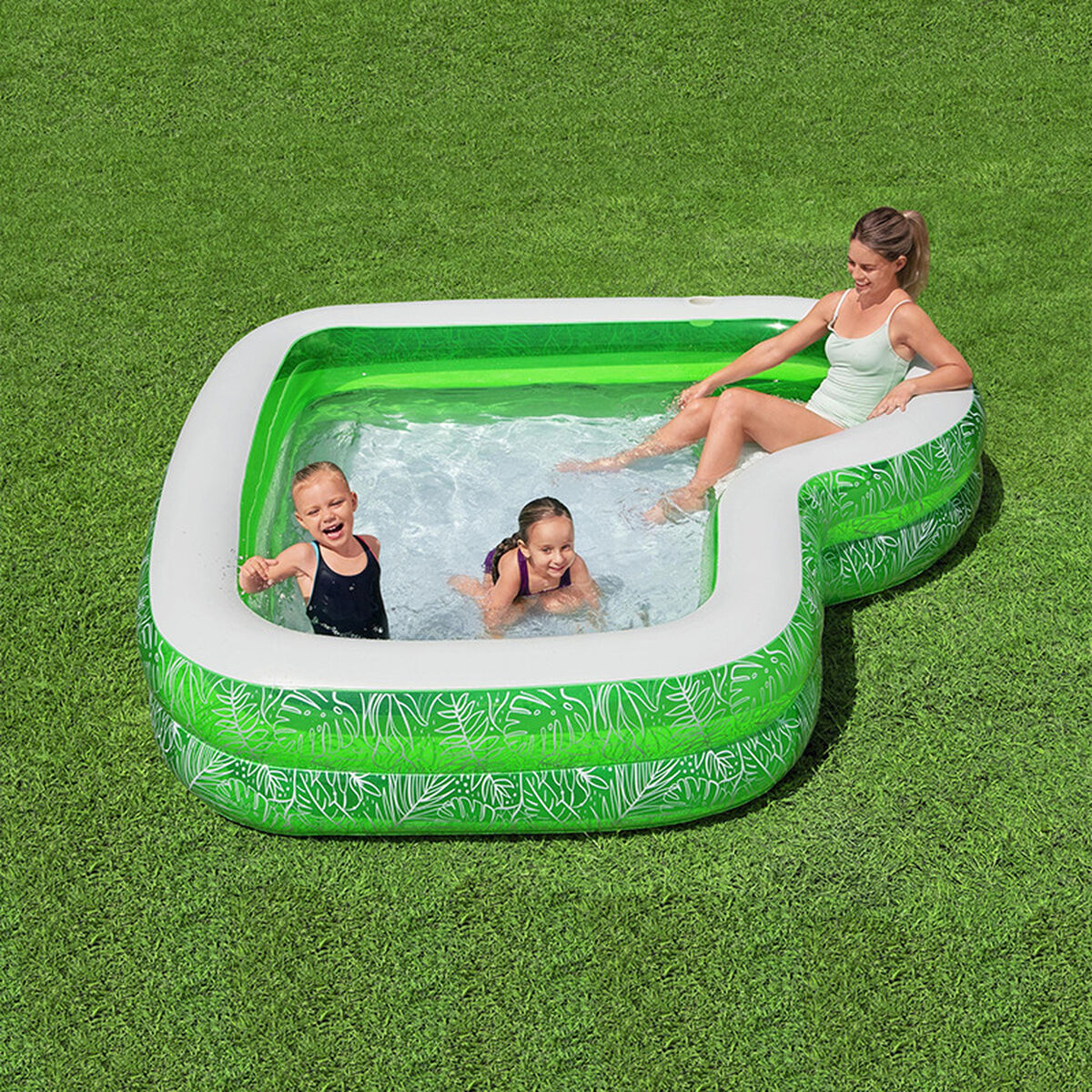 Piscina Gonfiabile per Bambini Bestway Verde 231 x 231 x 51 cm