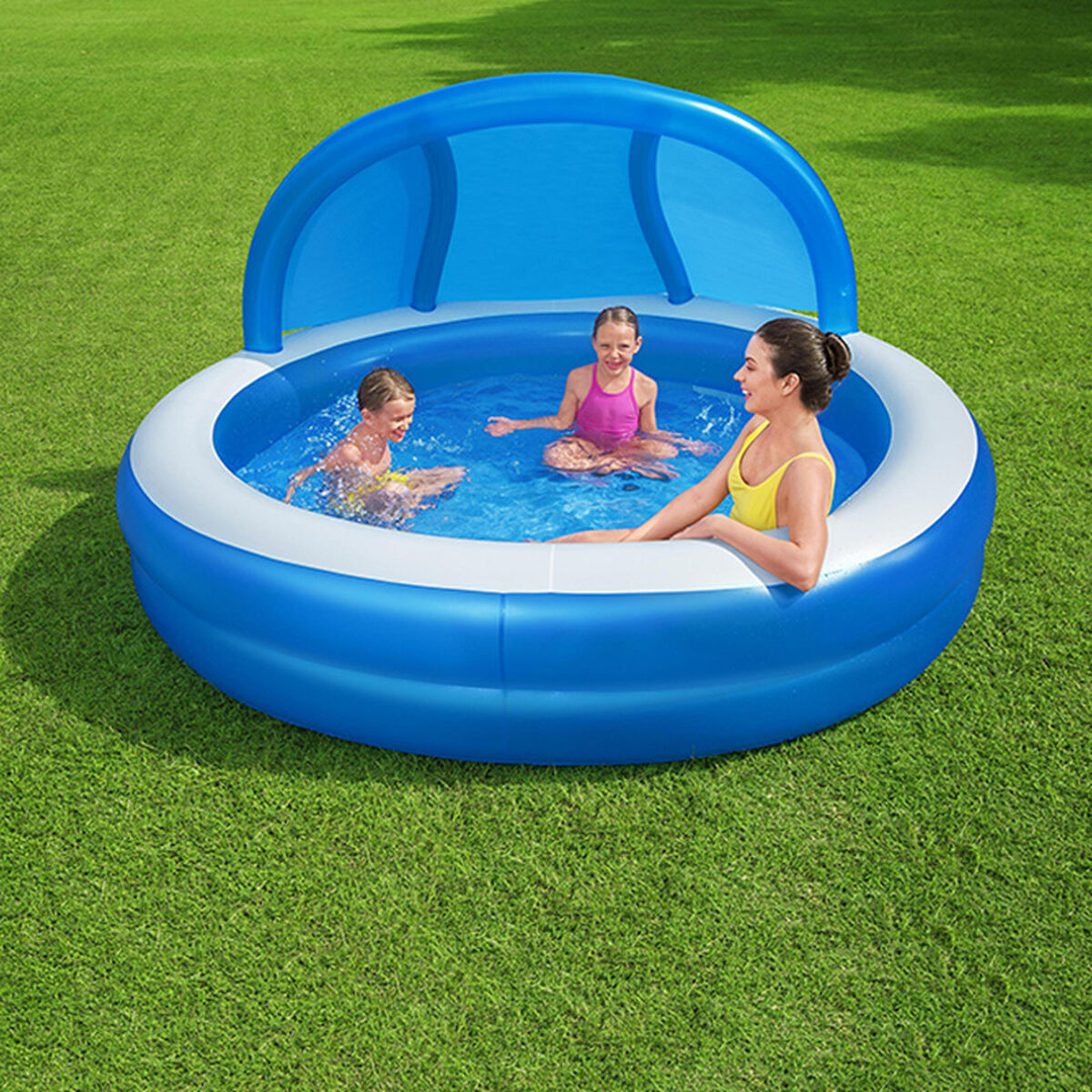Piscina Gonfiabile per Bambini Bestway 241 x 241 x 140 cm Azzurro Bianco