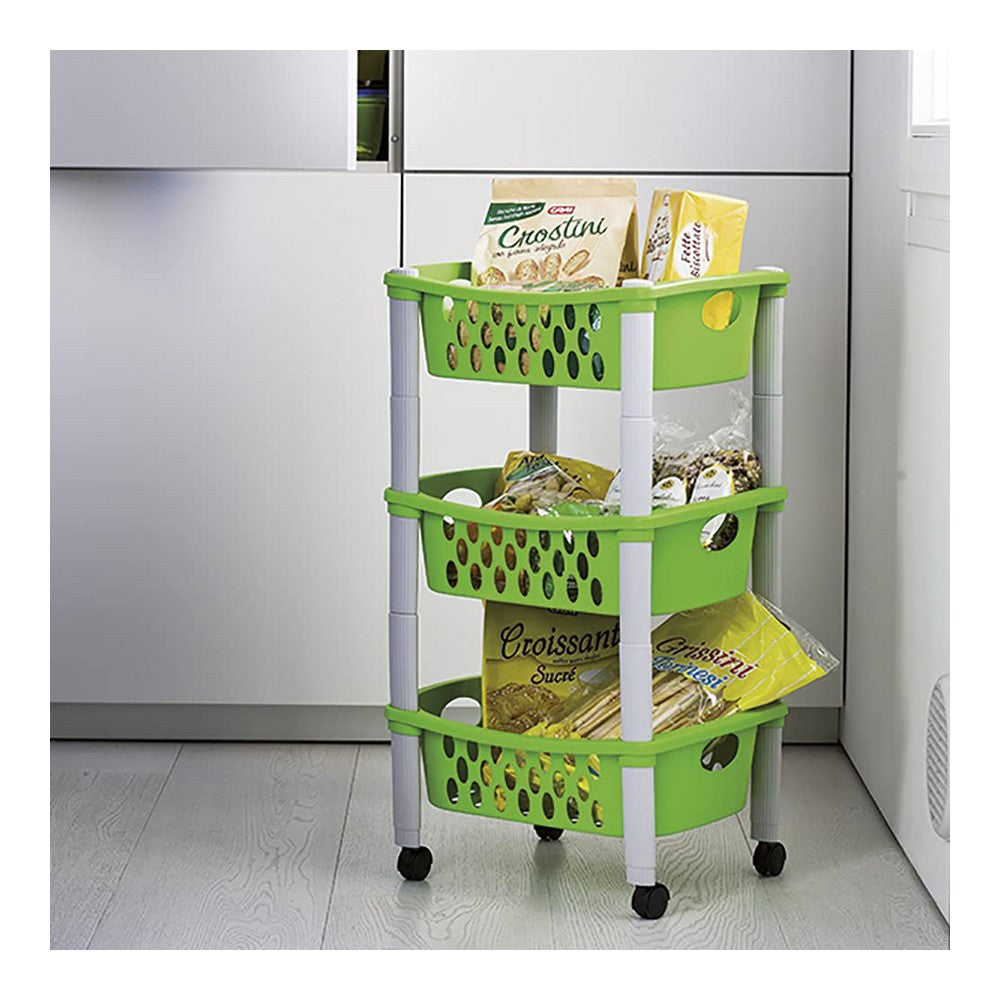Carrello cucina per Verdure Plastica (29,5 x 17,5 x 40 cm) (1 pezzi)