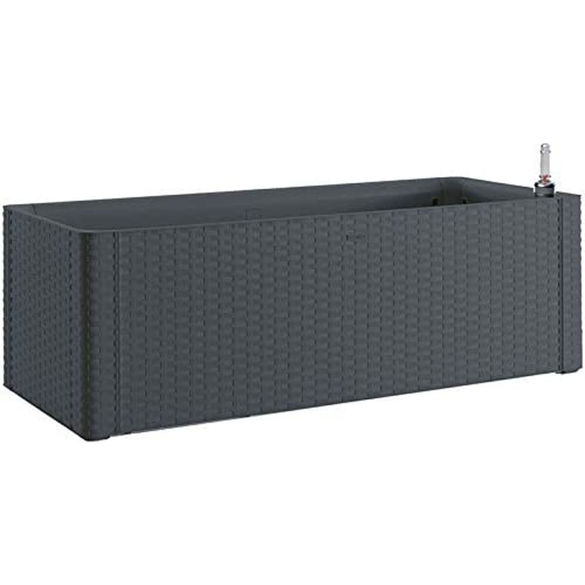 Vaso Autoirrigante Stefanplast Natural Delux Rettangolare 100 x 43 x 33 cm Antracite