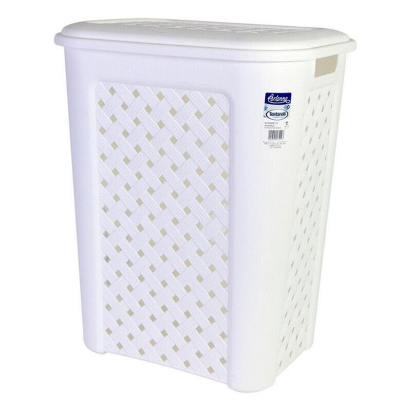 Cesto per i Panni Arianna Tontarelli 50 L Bianco (44 x 35 x 55 cm)