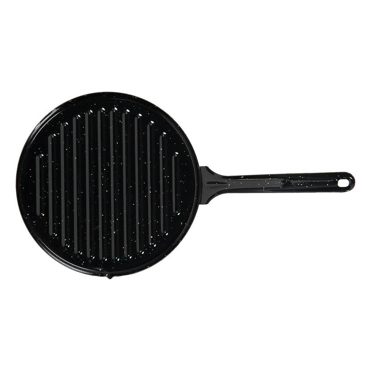Griglia Vaello Rotonda Nero Acciaio Smaltato (Ø 24 cm)